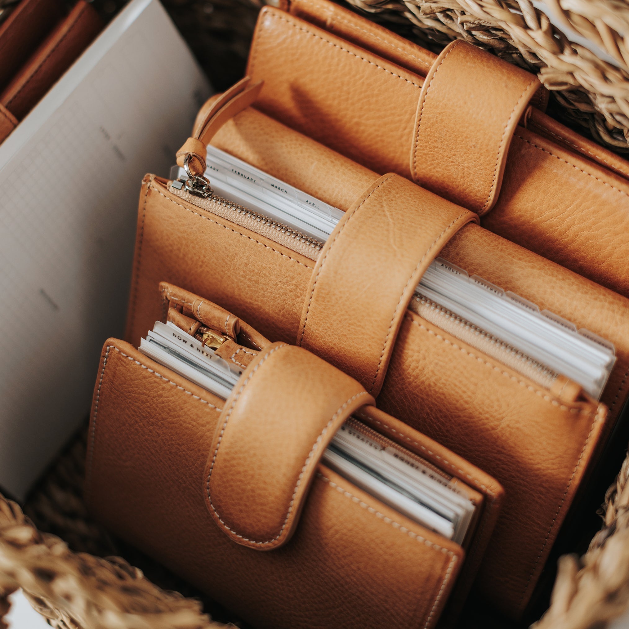 Three Gillio Firenze Planner in a basket
