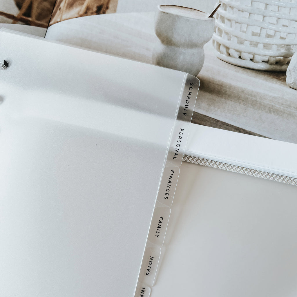 Custom Ring Planner Dividers