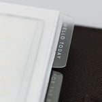 DIVIDERS - glossy | white foiled text